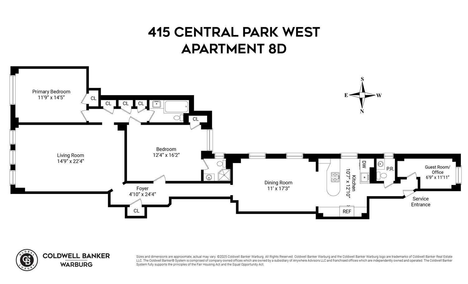 415 CENTRAL Park W 8D