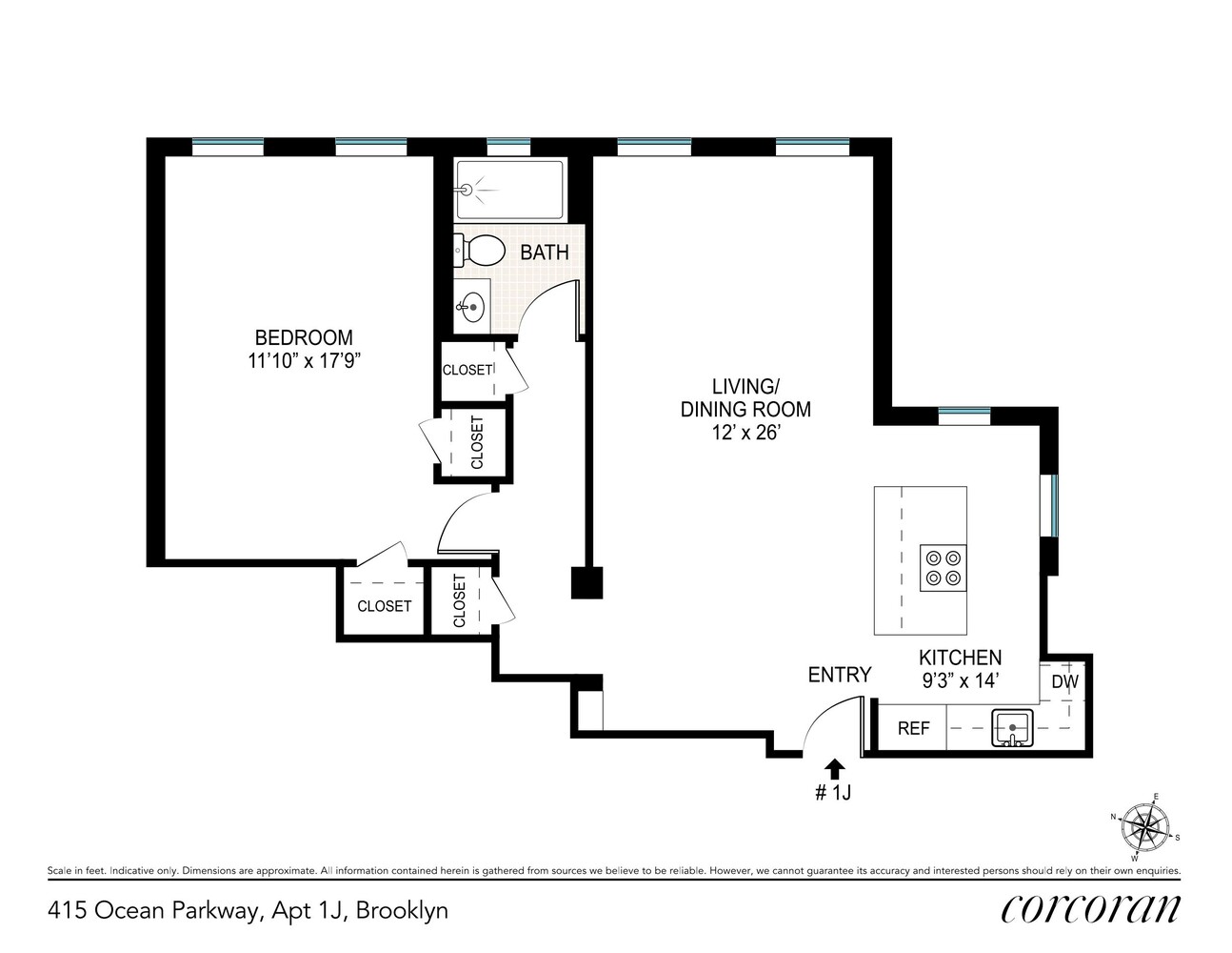 415 OCEAN Parkway 1J