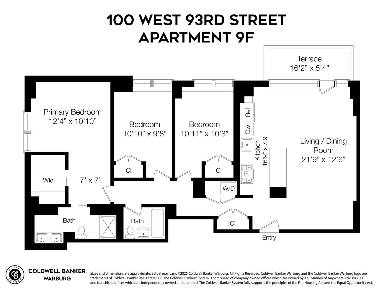 100 W 93RD Street 9F