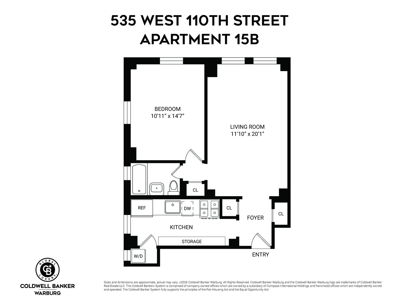 535 W 110TH Street 15B