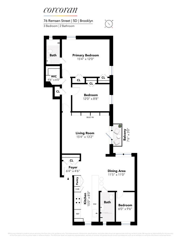 76 REMSEN Street 5D