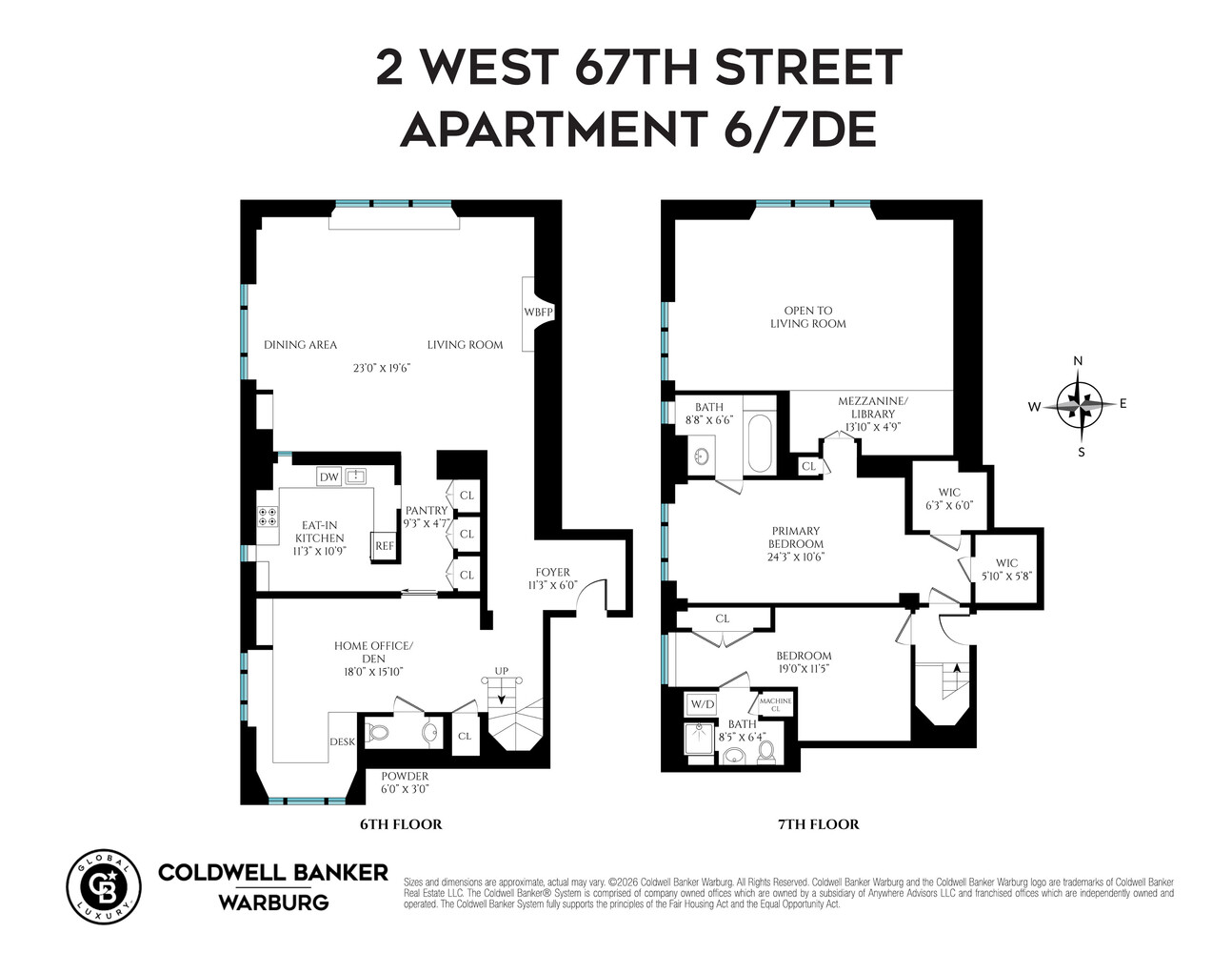 2 W 67TH Street 6/7DE