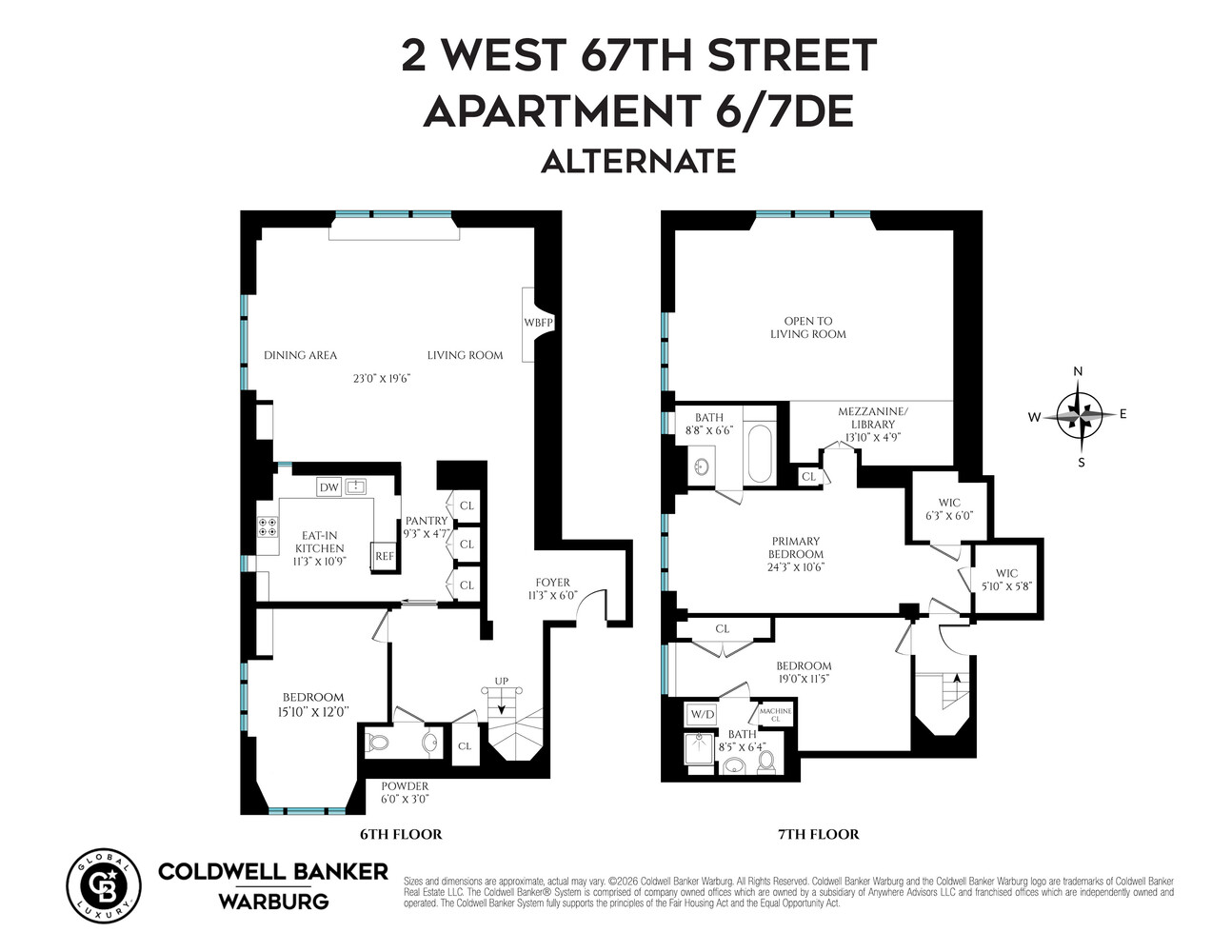 2 W 67TH Street 6/7DE
