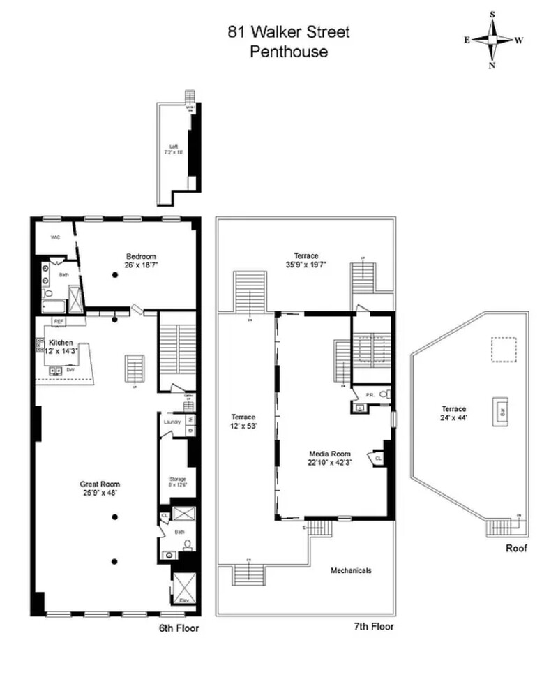 81 WALKER Street PH