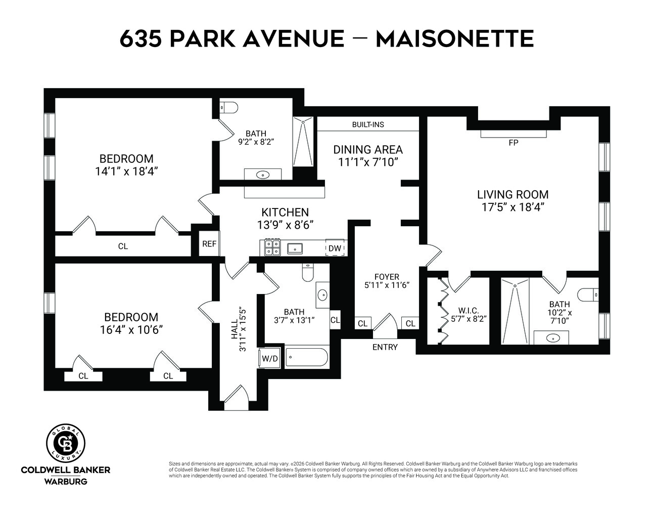 635 PARK Avenue MAISONETTE