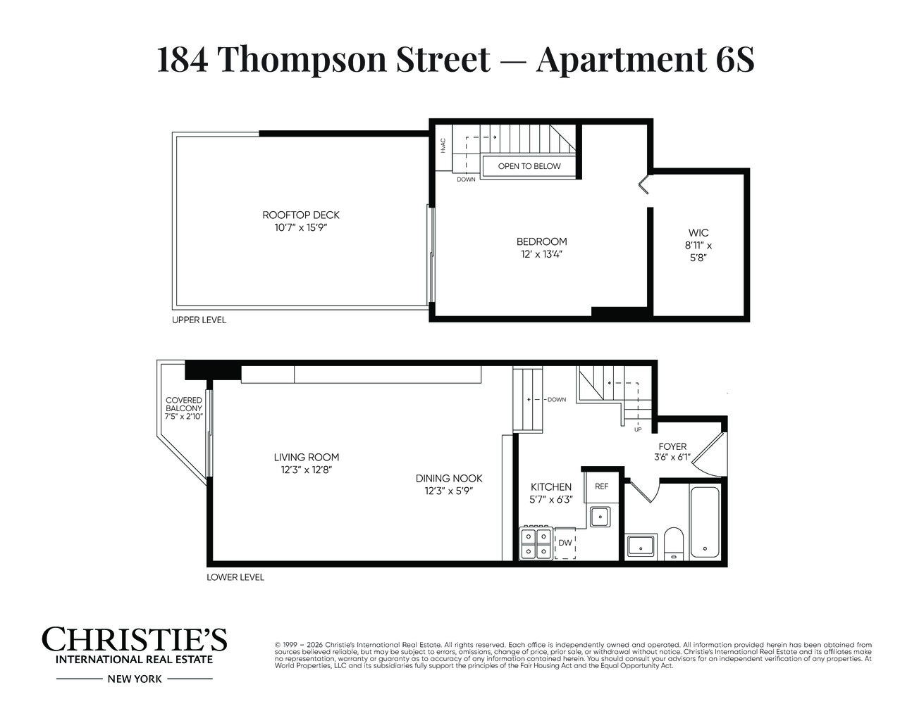 184 THOMPSON Street 6S