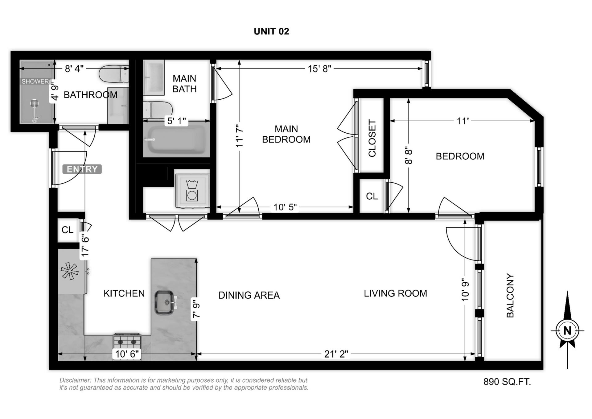 412 WHITON ST Unit: 202