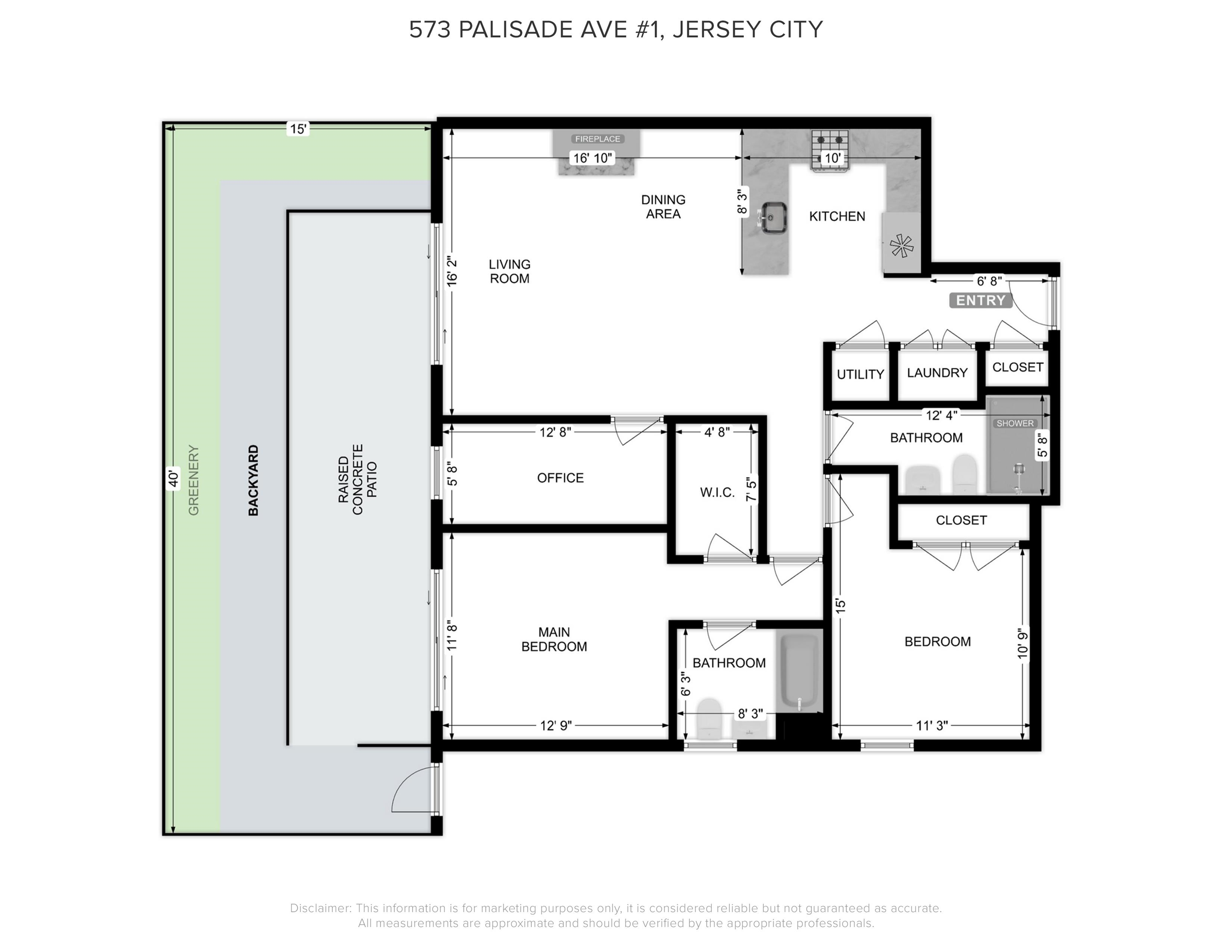 573 PALISADE AVE Unit: 1B