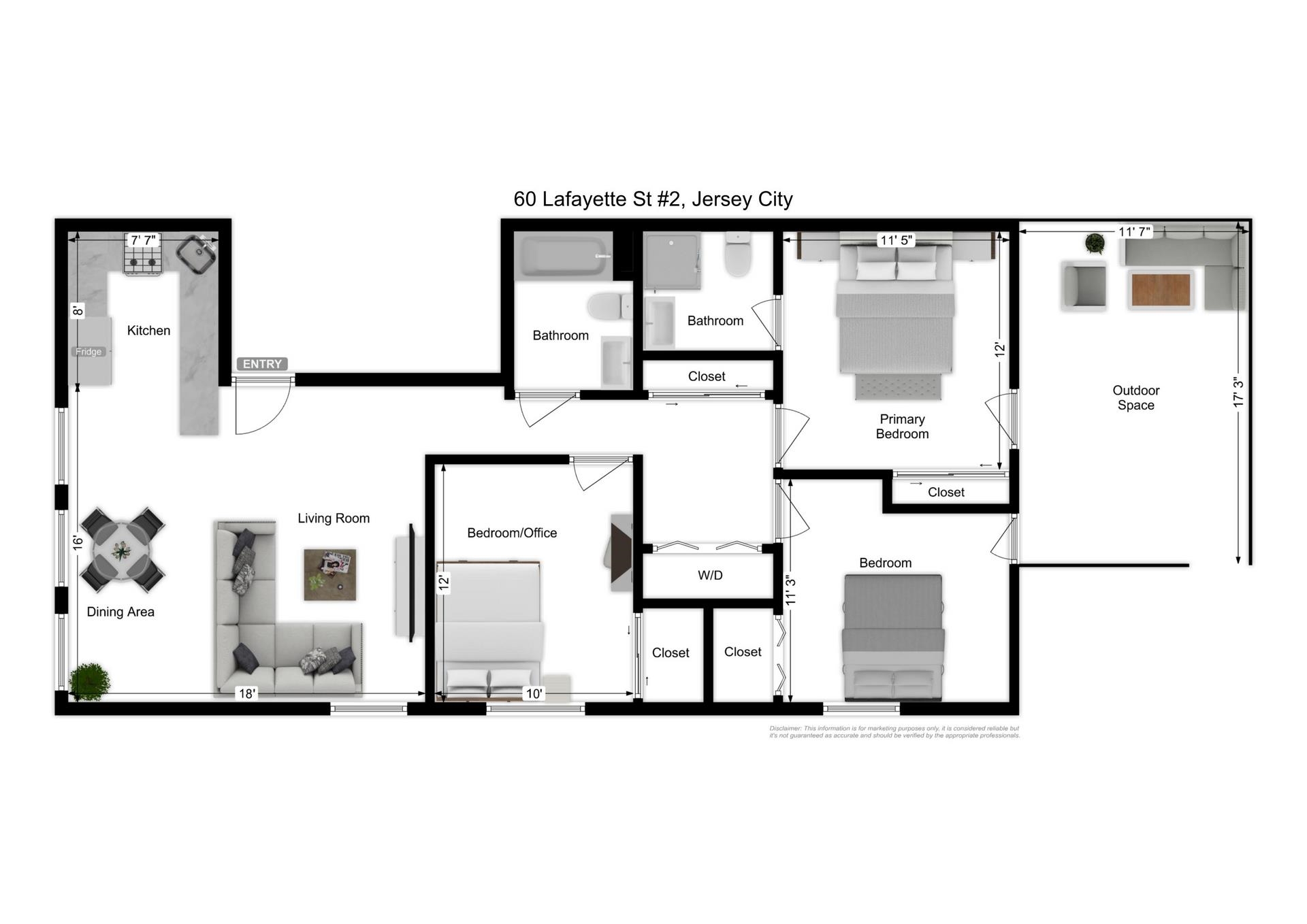 60 LAFAYETTE ST Unit: 2