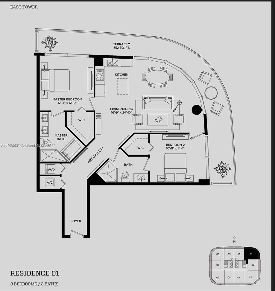 45 SW 9th St Unit: 4001