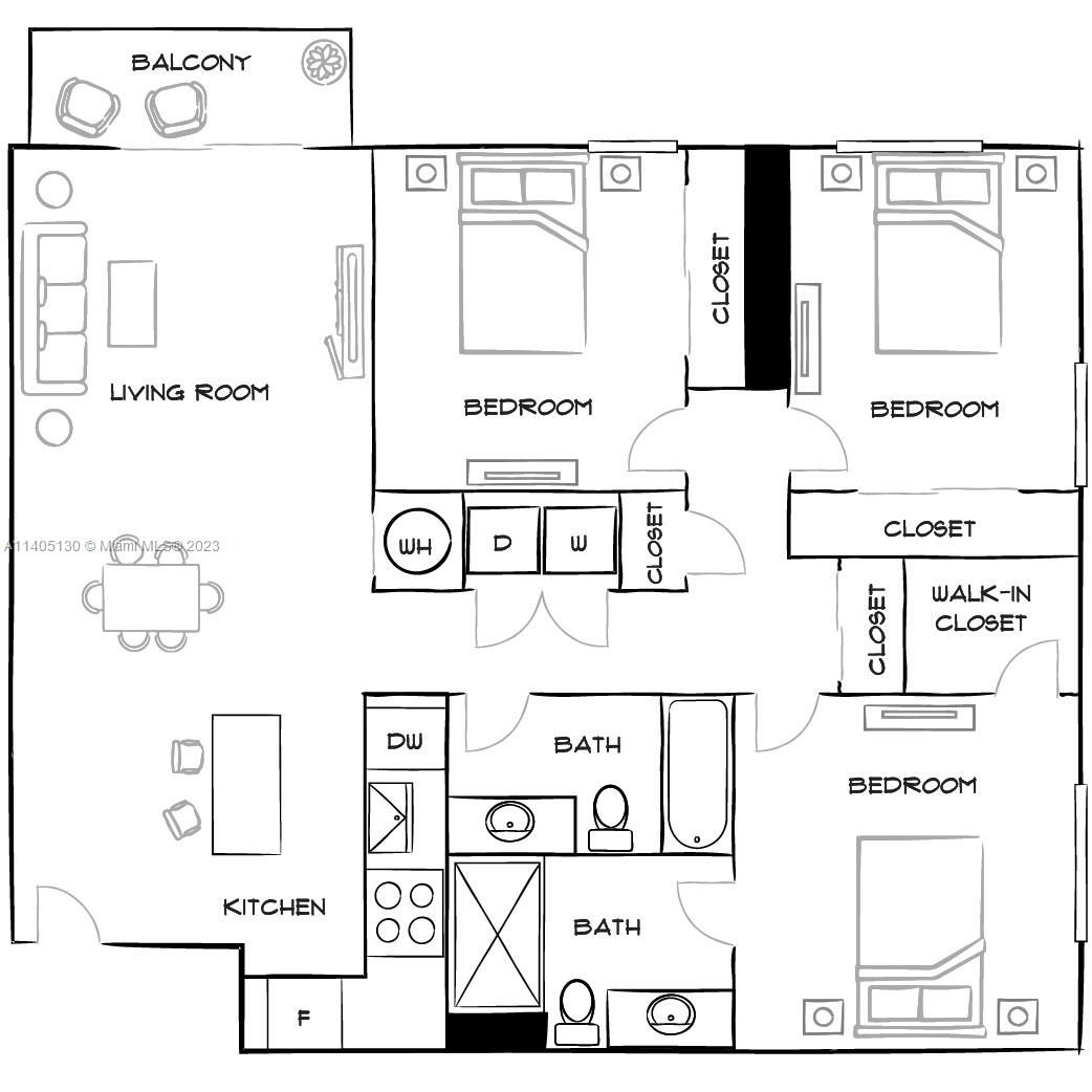 555 NE 8th St Unit: PH2308
