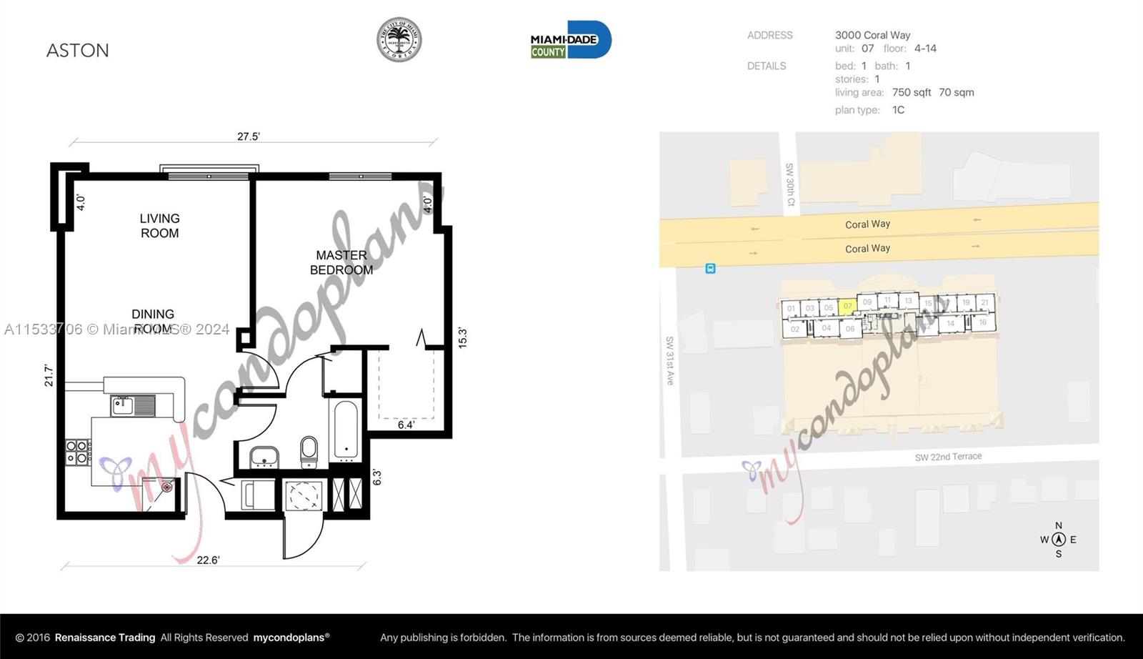 3000 Coral Way # 1107
