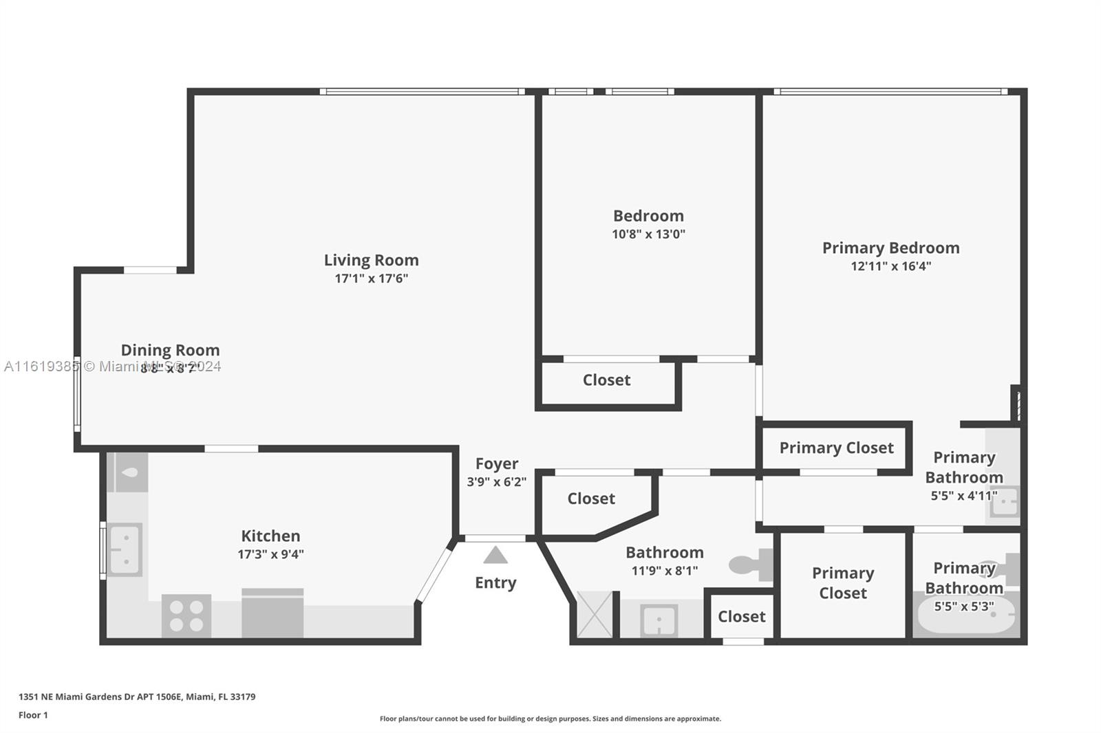 1351 NE Miami Gardens Dr Unit: 1506E