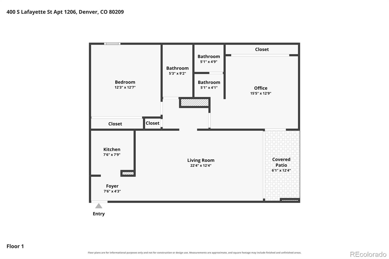 400 S Lafayette Street Unit: 1206