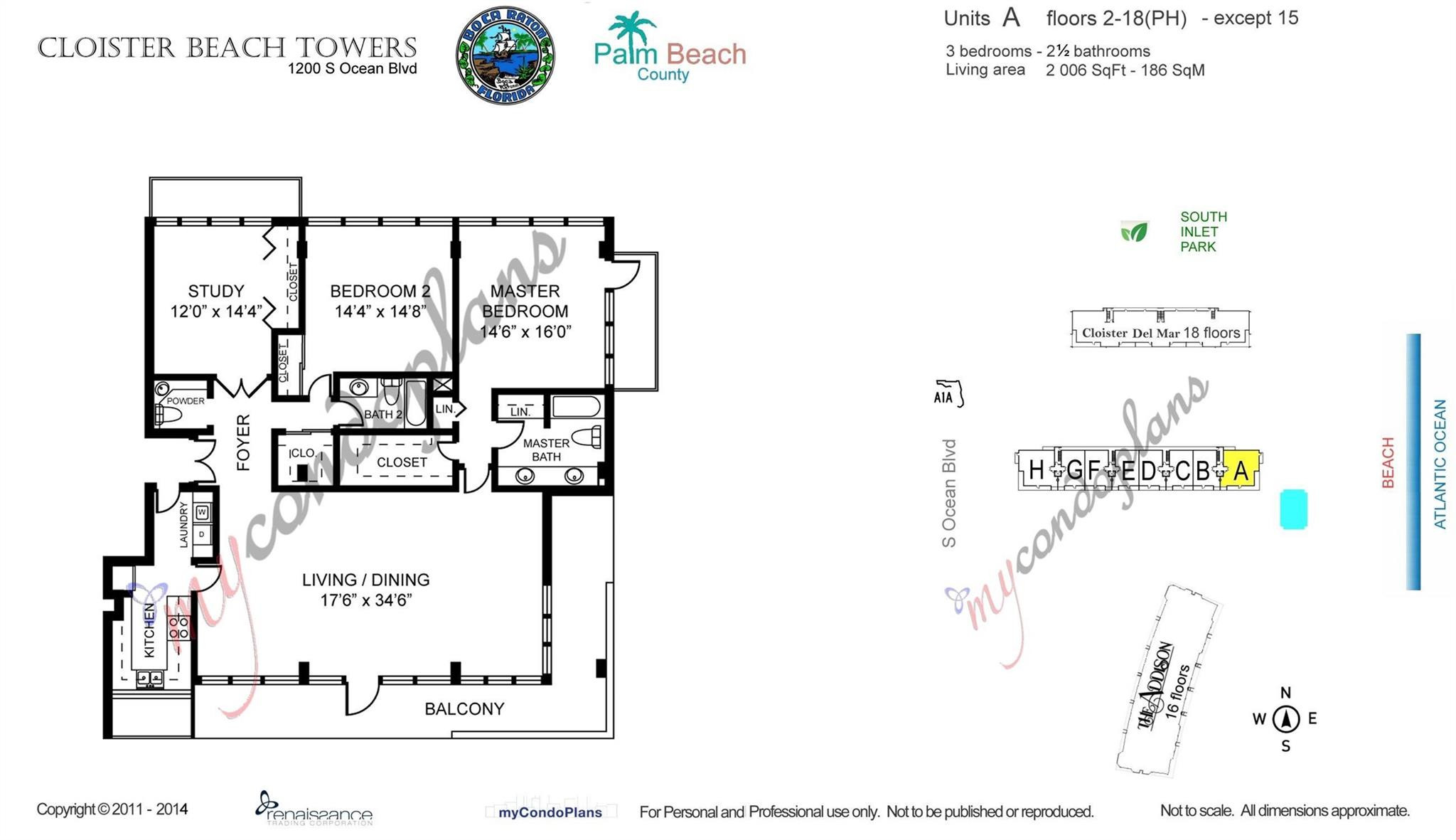 1200 S Ocean Blvd 14 A