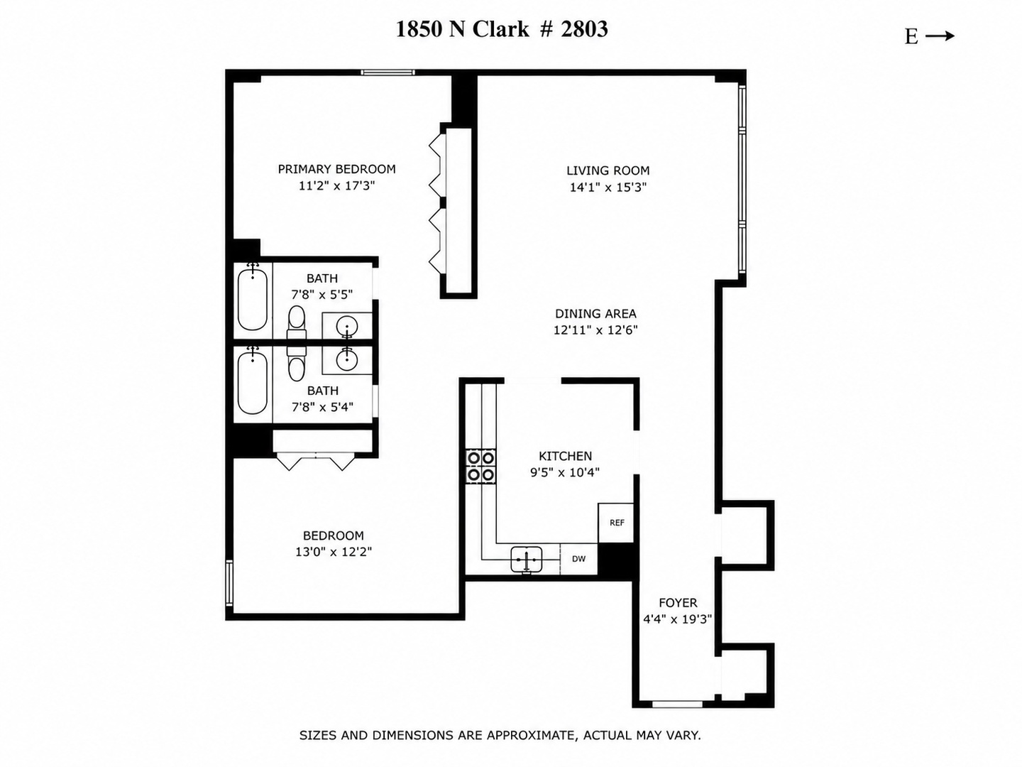 1850 N Clark Street Unit: 2803