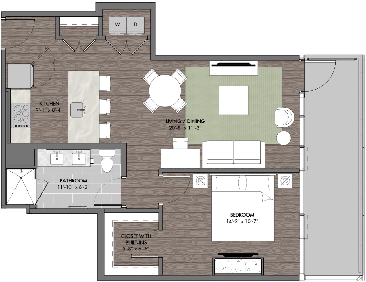 805 Church St, E Unit: 1903