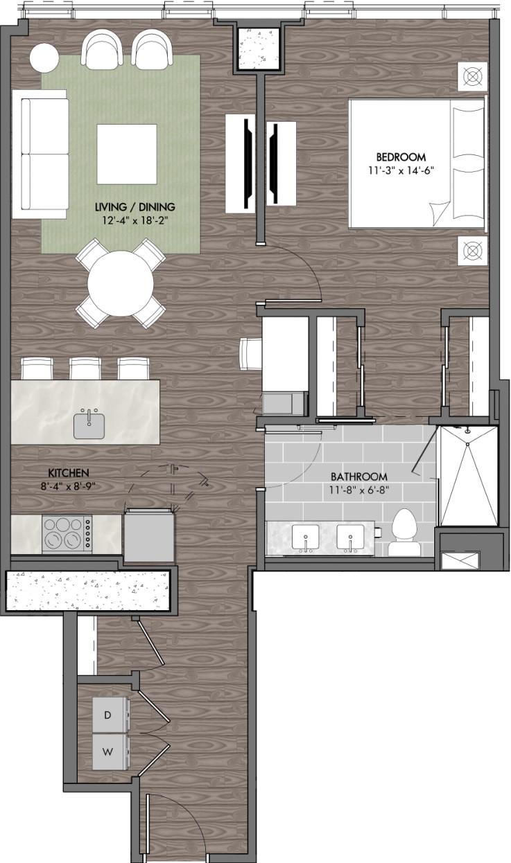 805 Church St, N Unit: 2014