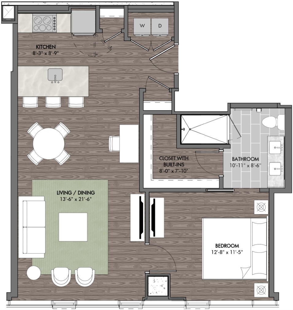 805 Church St, S Unit: 3206