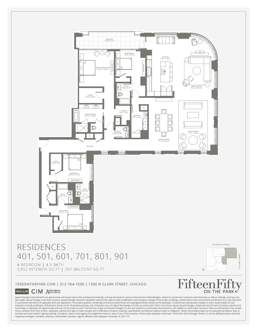 1550 N Clark Street Unit: 701