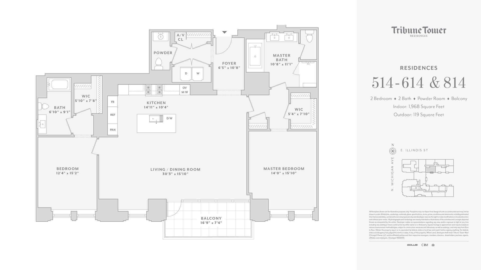 435 N Michigan Avenue Unit: 814
