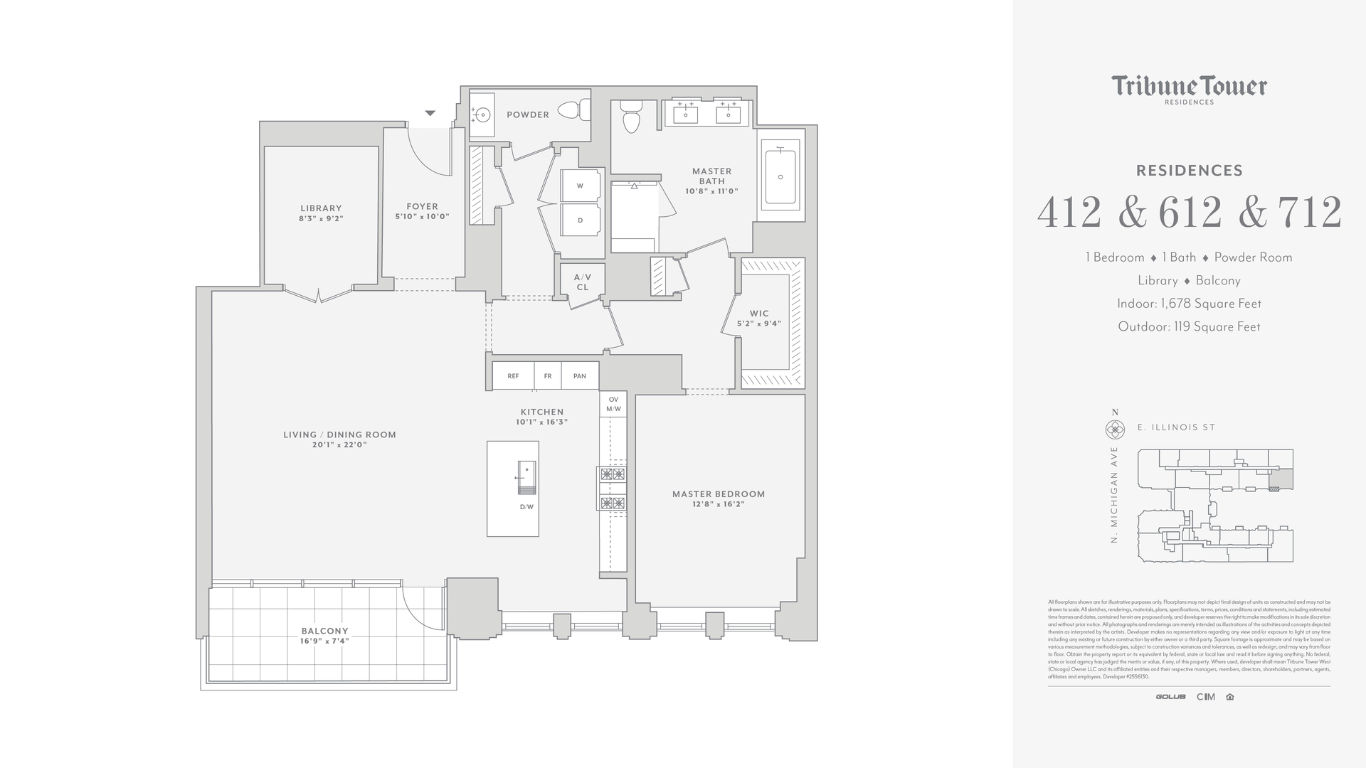 435 N Michigan Avenue Unit: 412