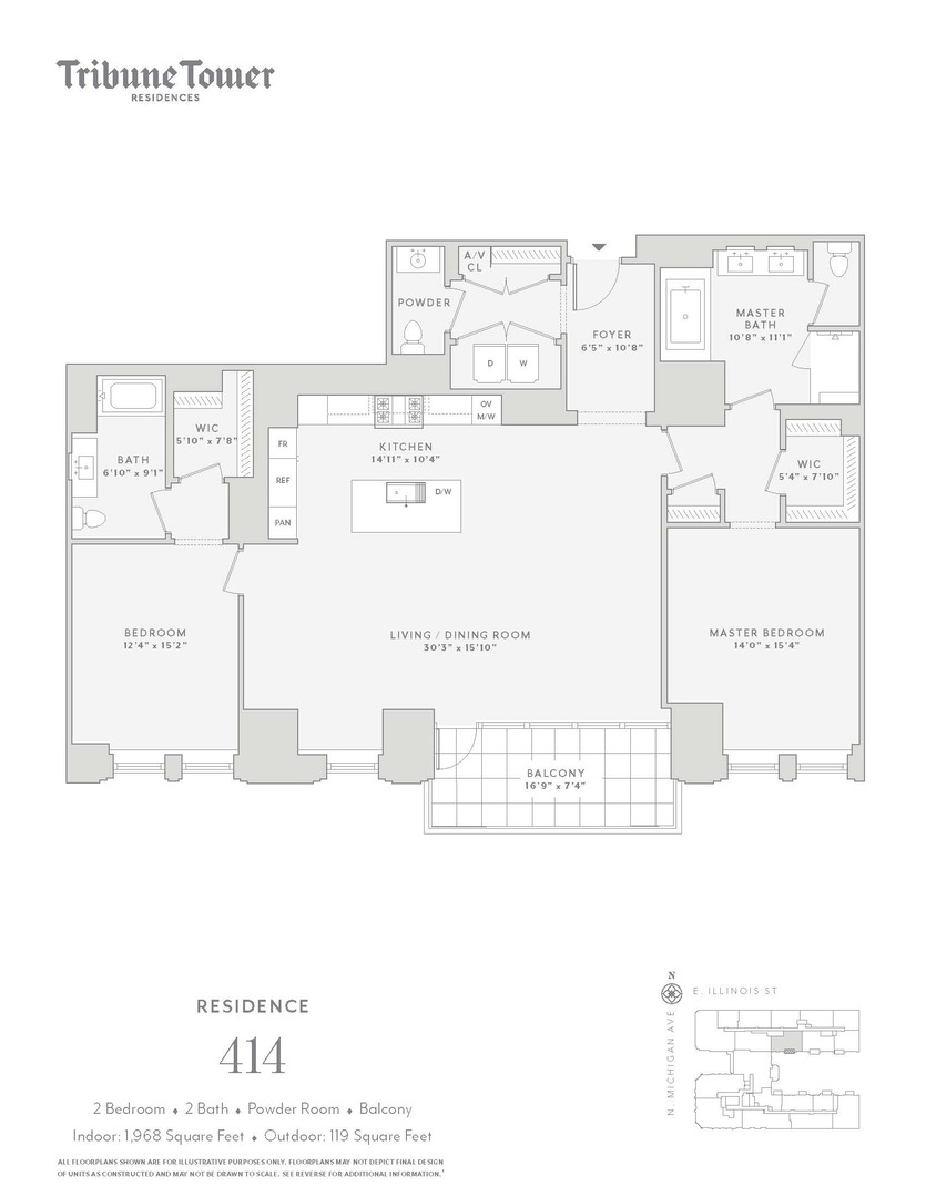 435 N Michigan Avenue Unit: 414