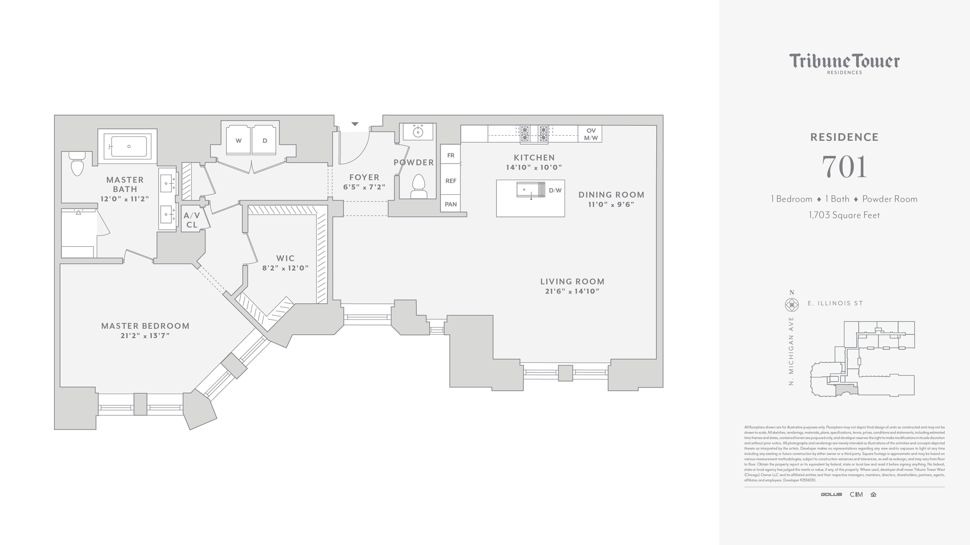 435 N Michigan Avenue Unit: 701