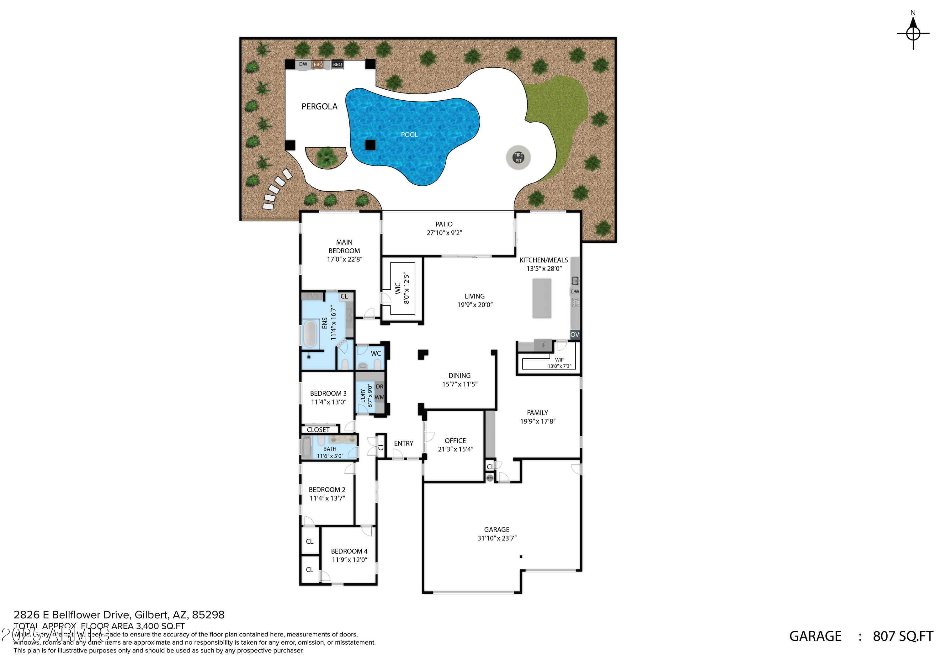 2826 E BELLFLOWER Drive