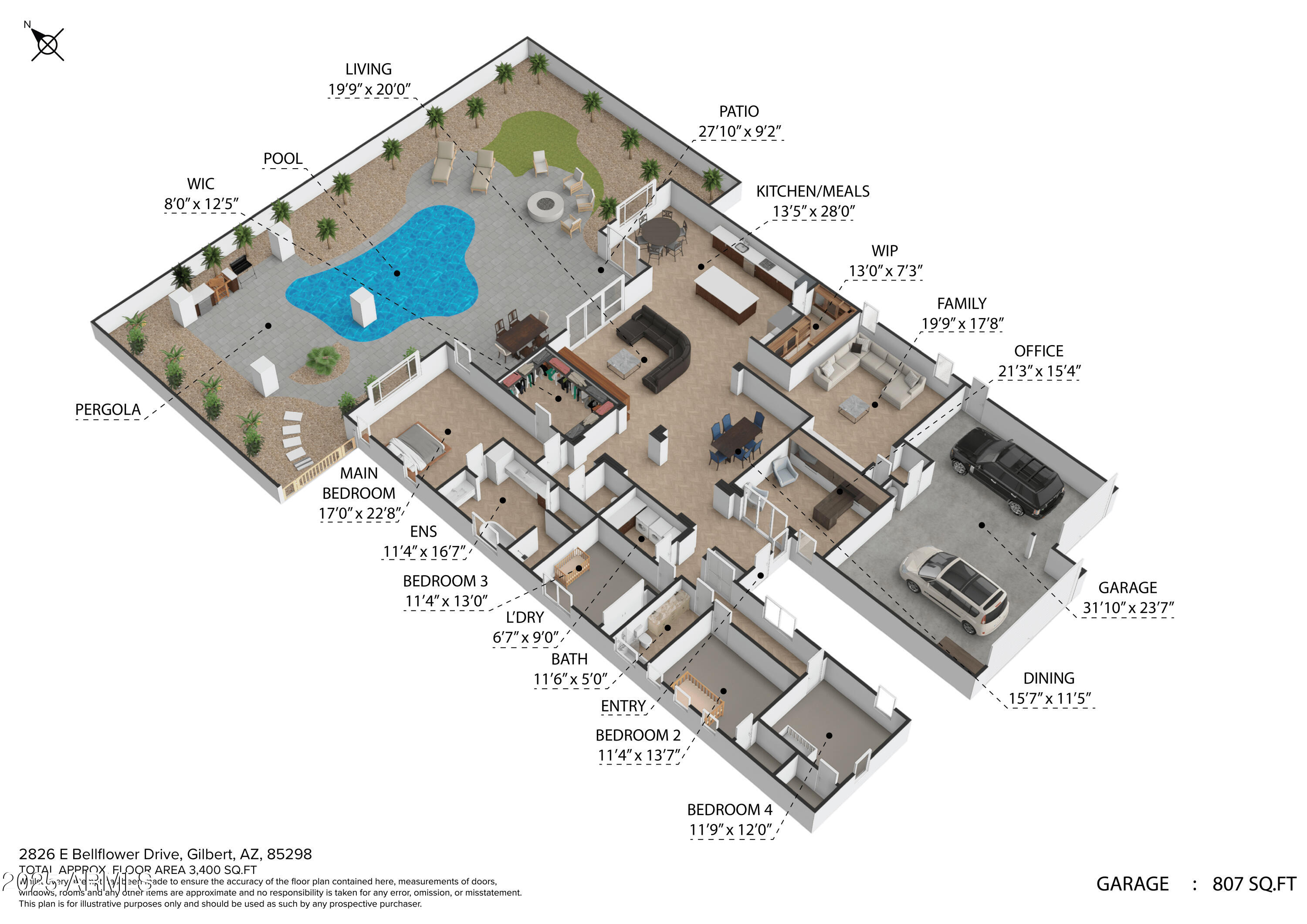 2826 E BELLFLOWER Drive