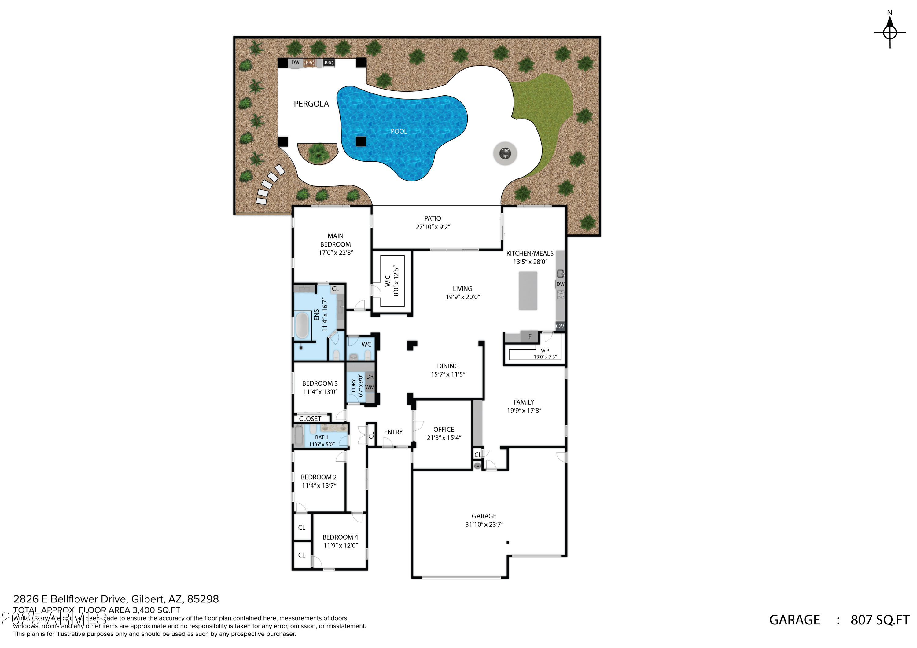 2826 E BELLFLOWER Drive