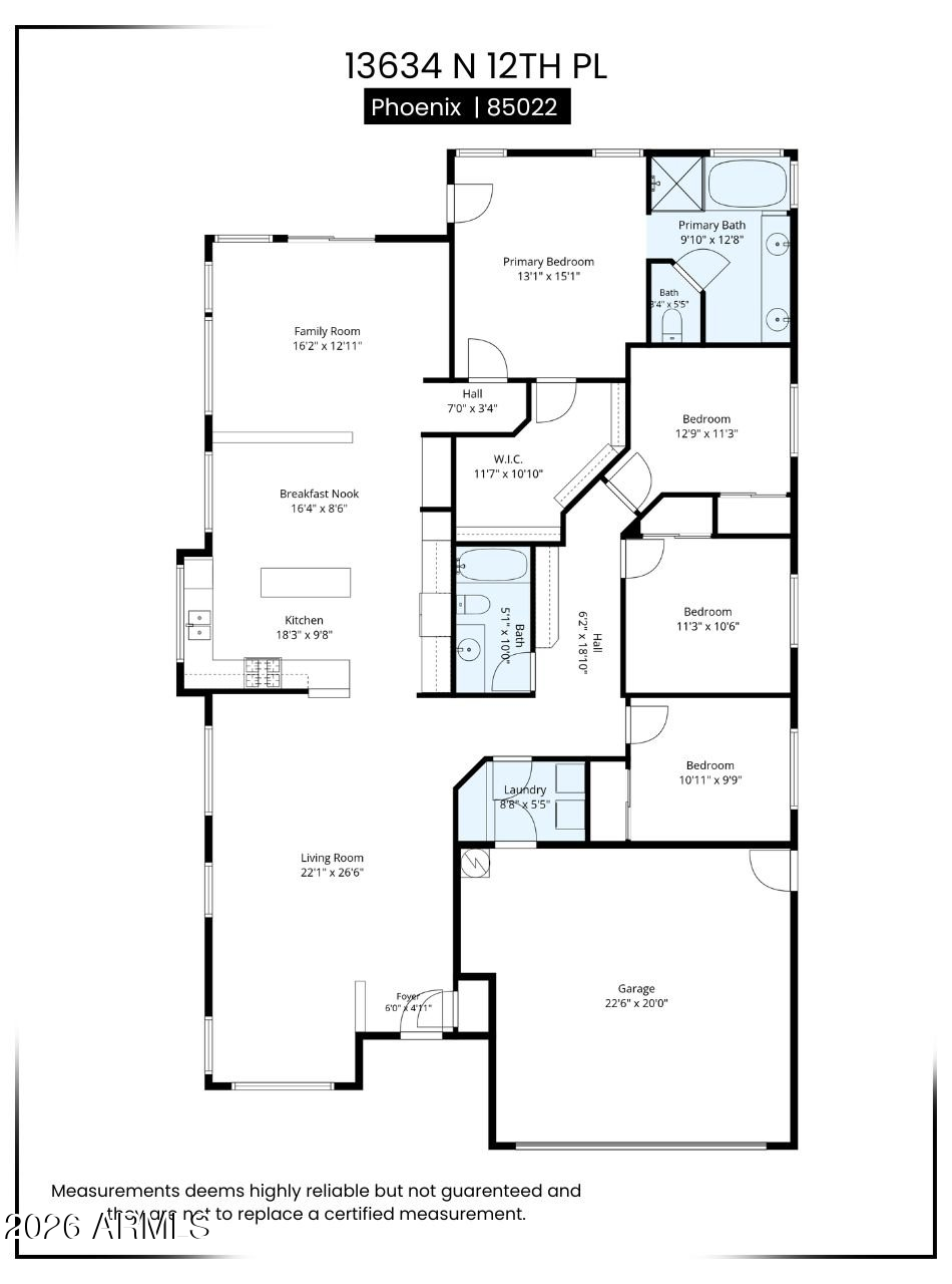 13634 N 12TH Place