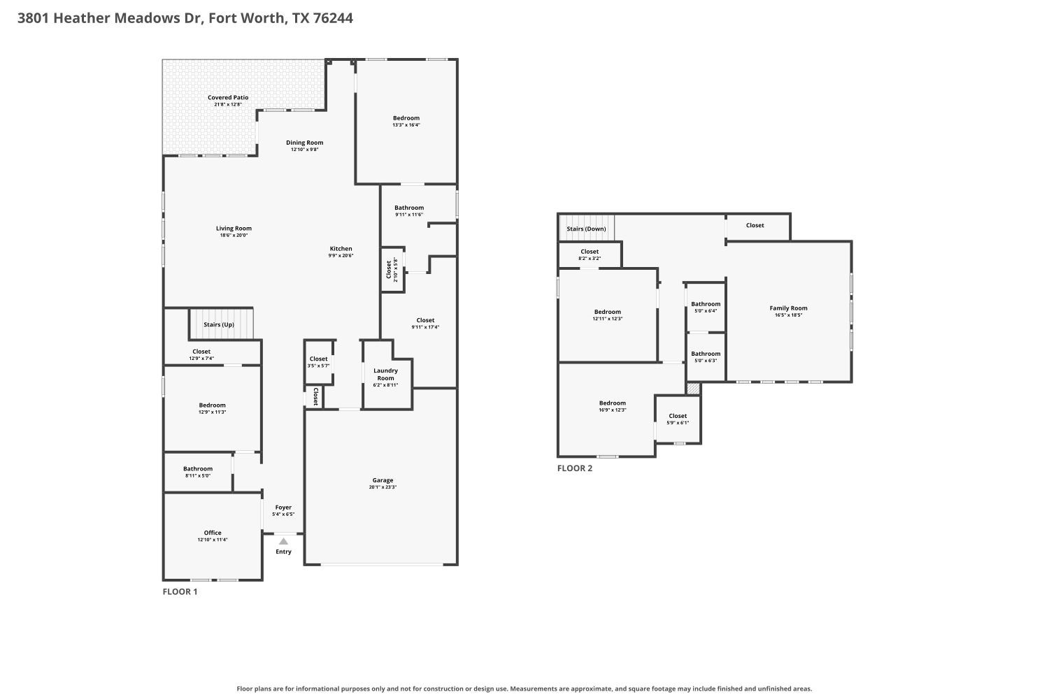 Floor plan for 3801 Heather Meadows Drive