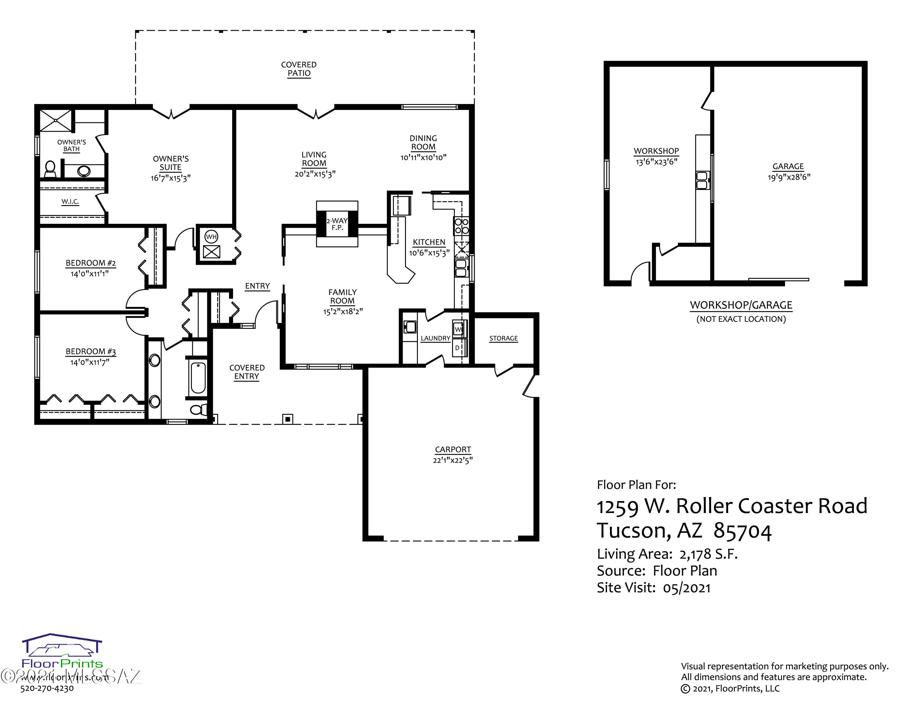1259/1261 W Roller Coaster Road
