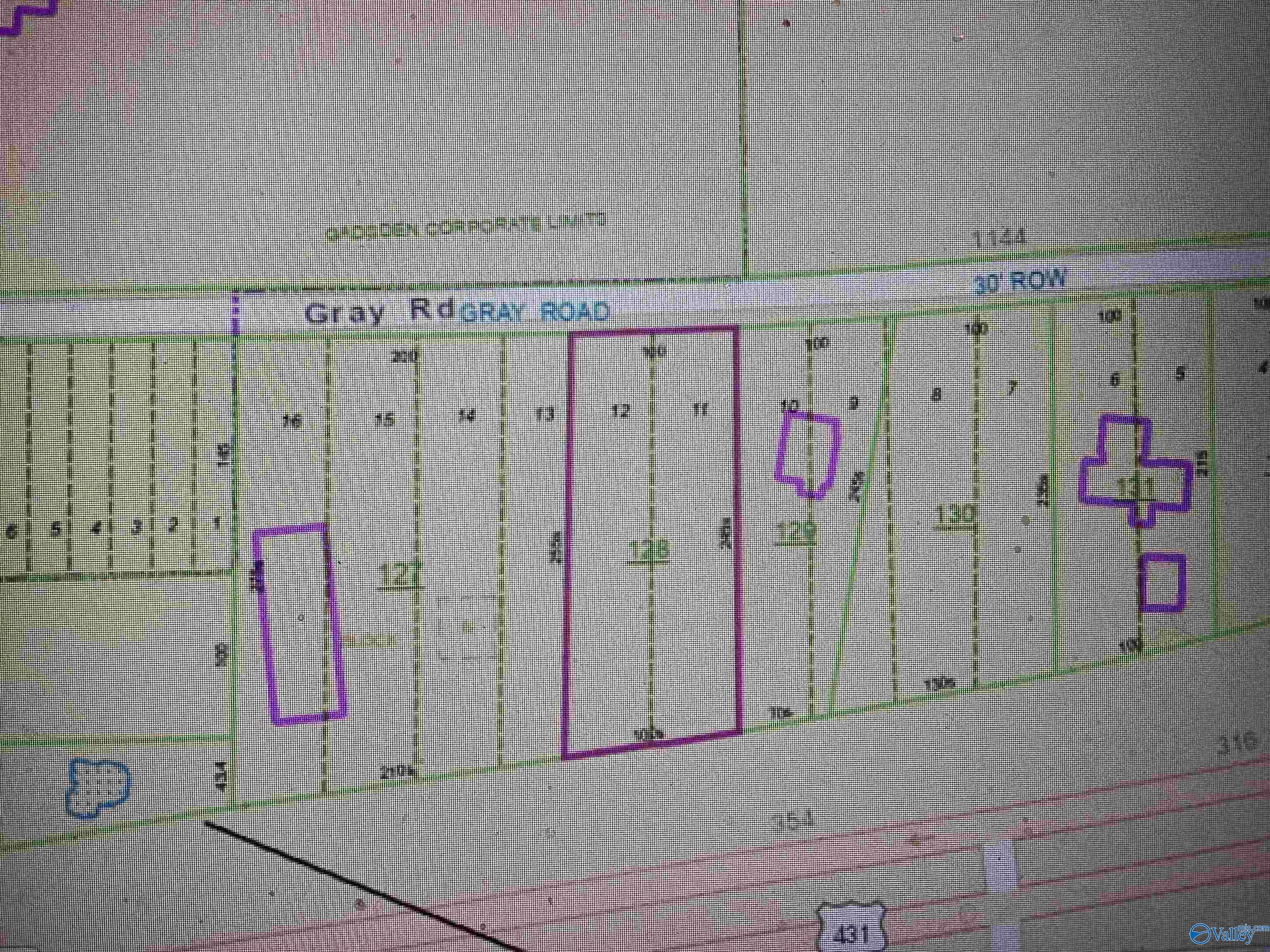 100x155 Gray Road