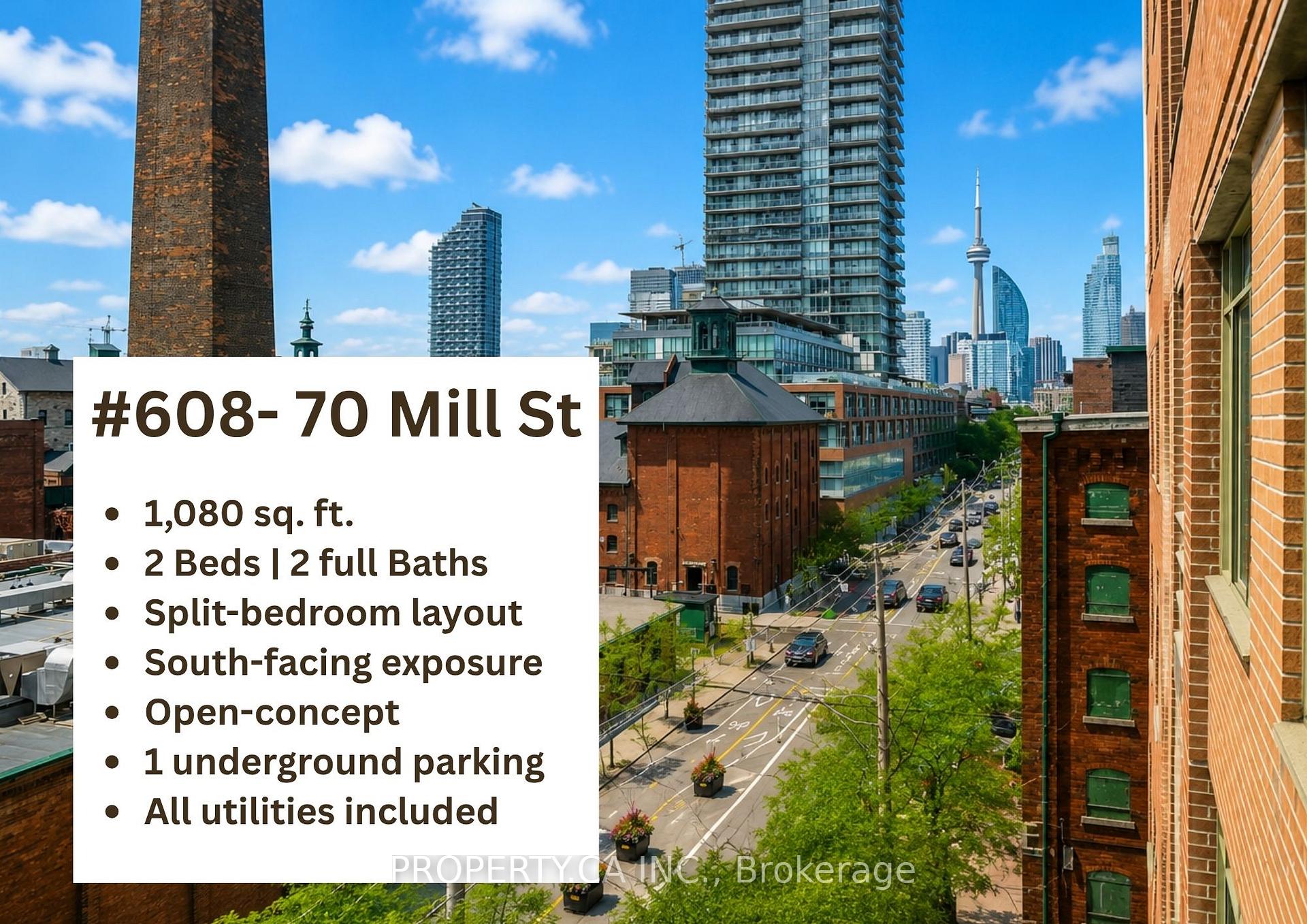70 Mill Street 608, Toronto Unit: 608