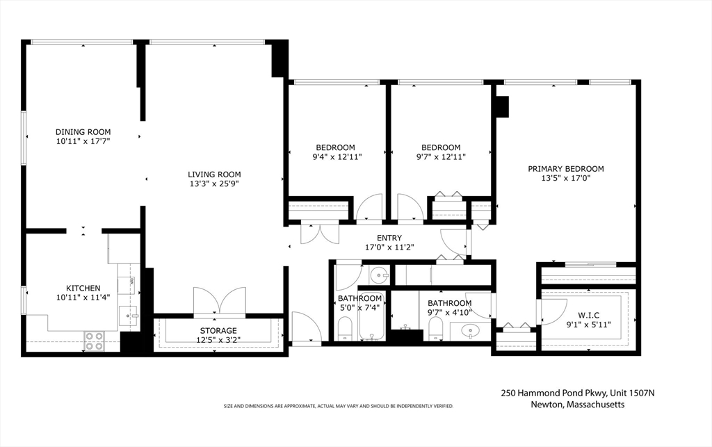 250 Hammond Pond Parkway # 1507N