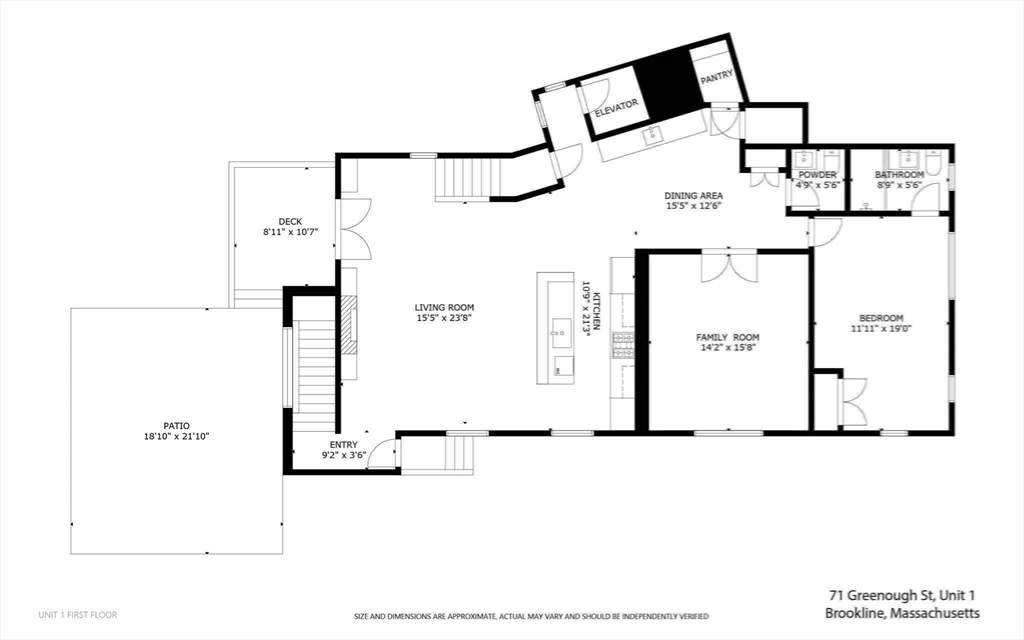 71 Greenough St # 1 Unit: 71-1