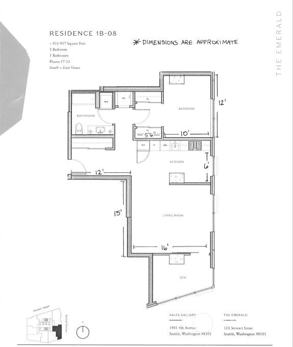 121 Stewart Street Unit: 3102