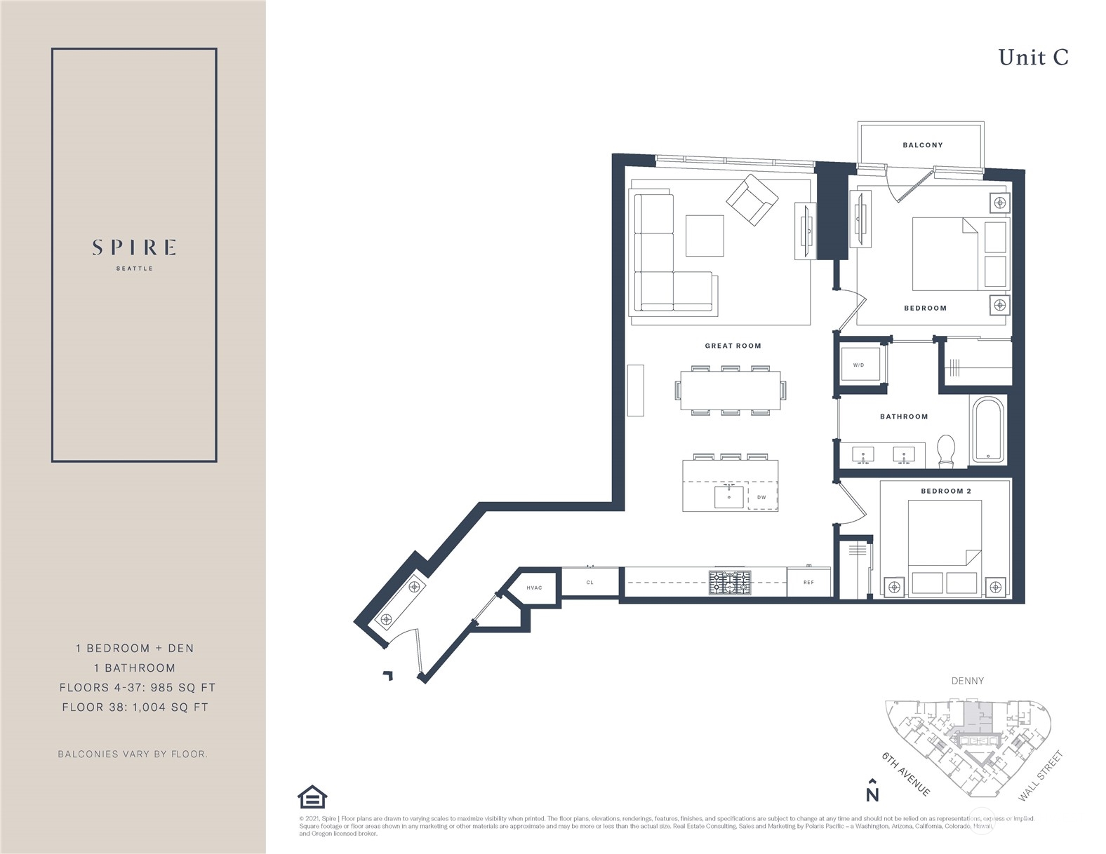 2510 6th Avenue Unit: 2710