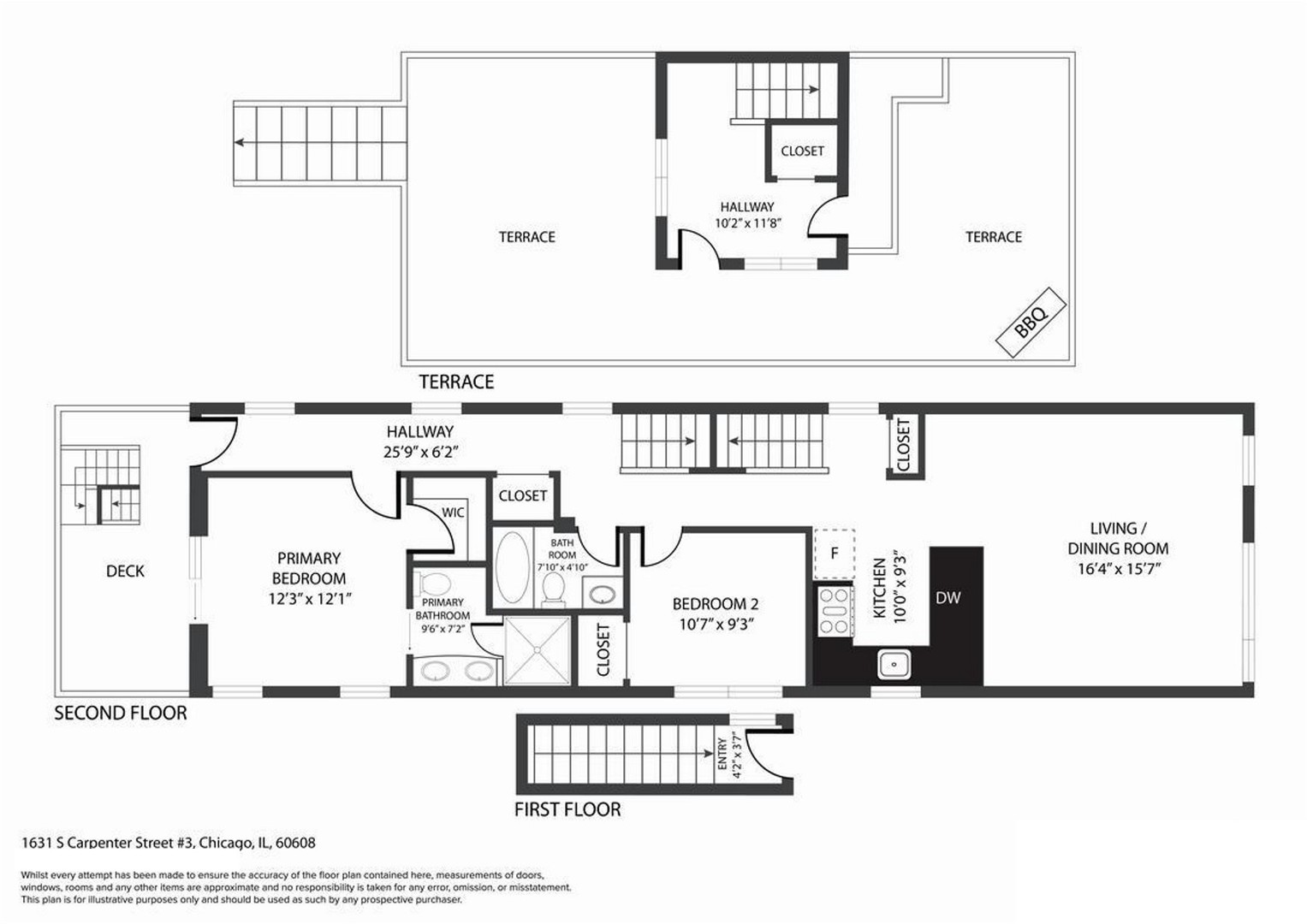 1631 S Carpenter Street Unit: 3
