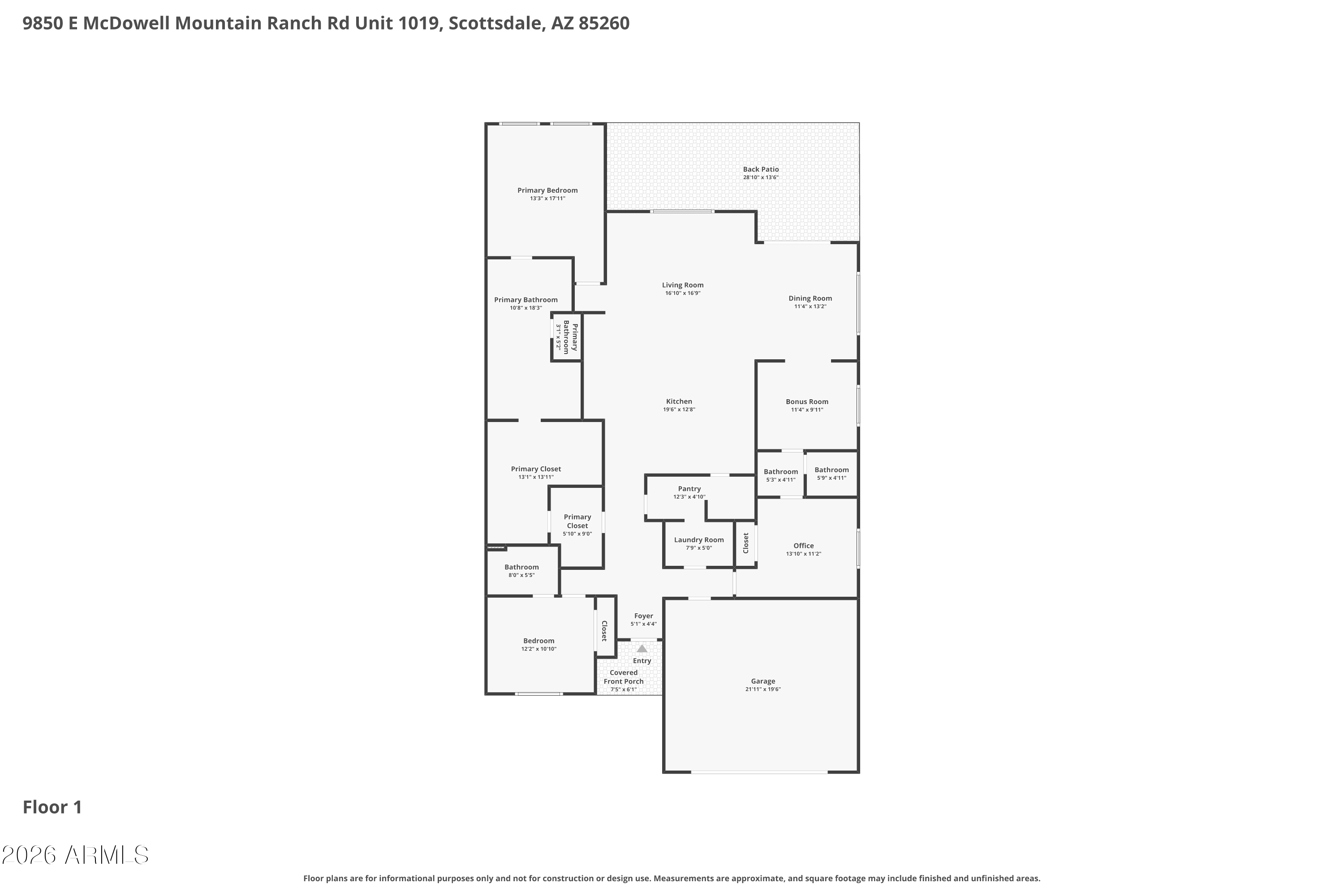 9850 E MCDOWELL MOUNTAIN RANCH Road 1019