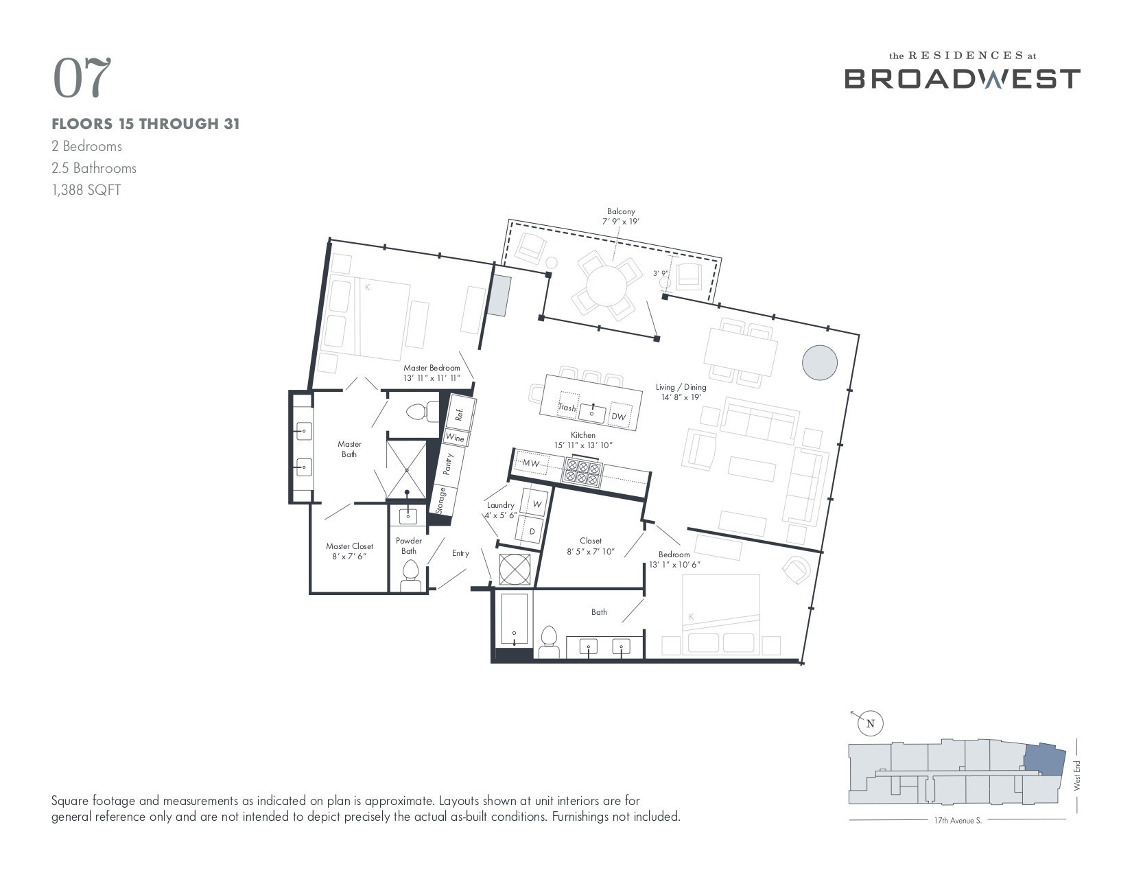1616 West End Ave Unit: 3007