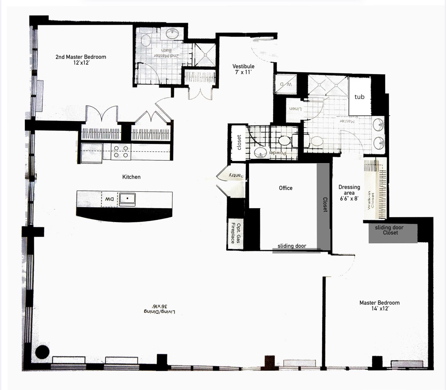 105 GREENE ST Unit: 1901