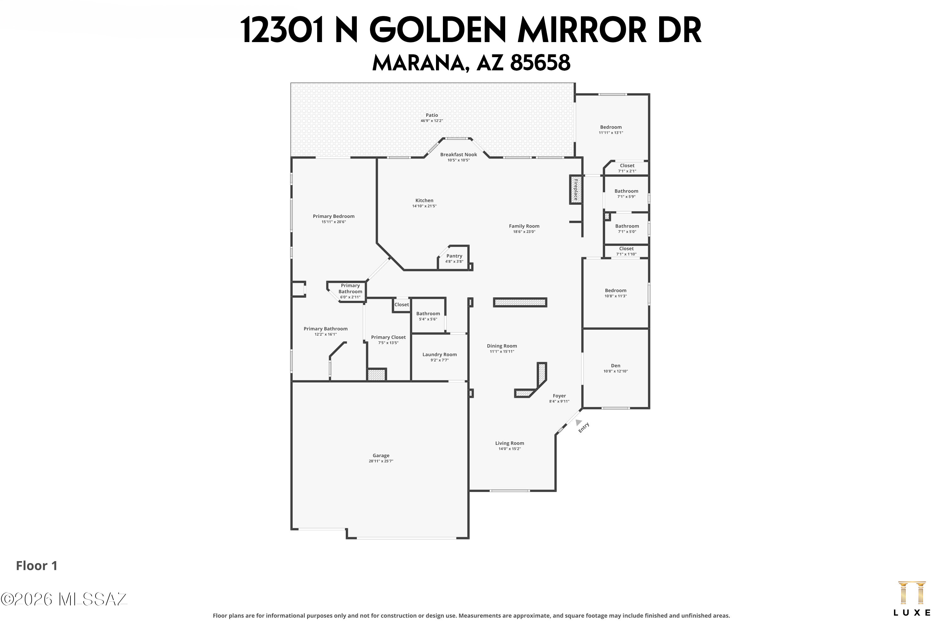 12301 N Golden Mirror Drive