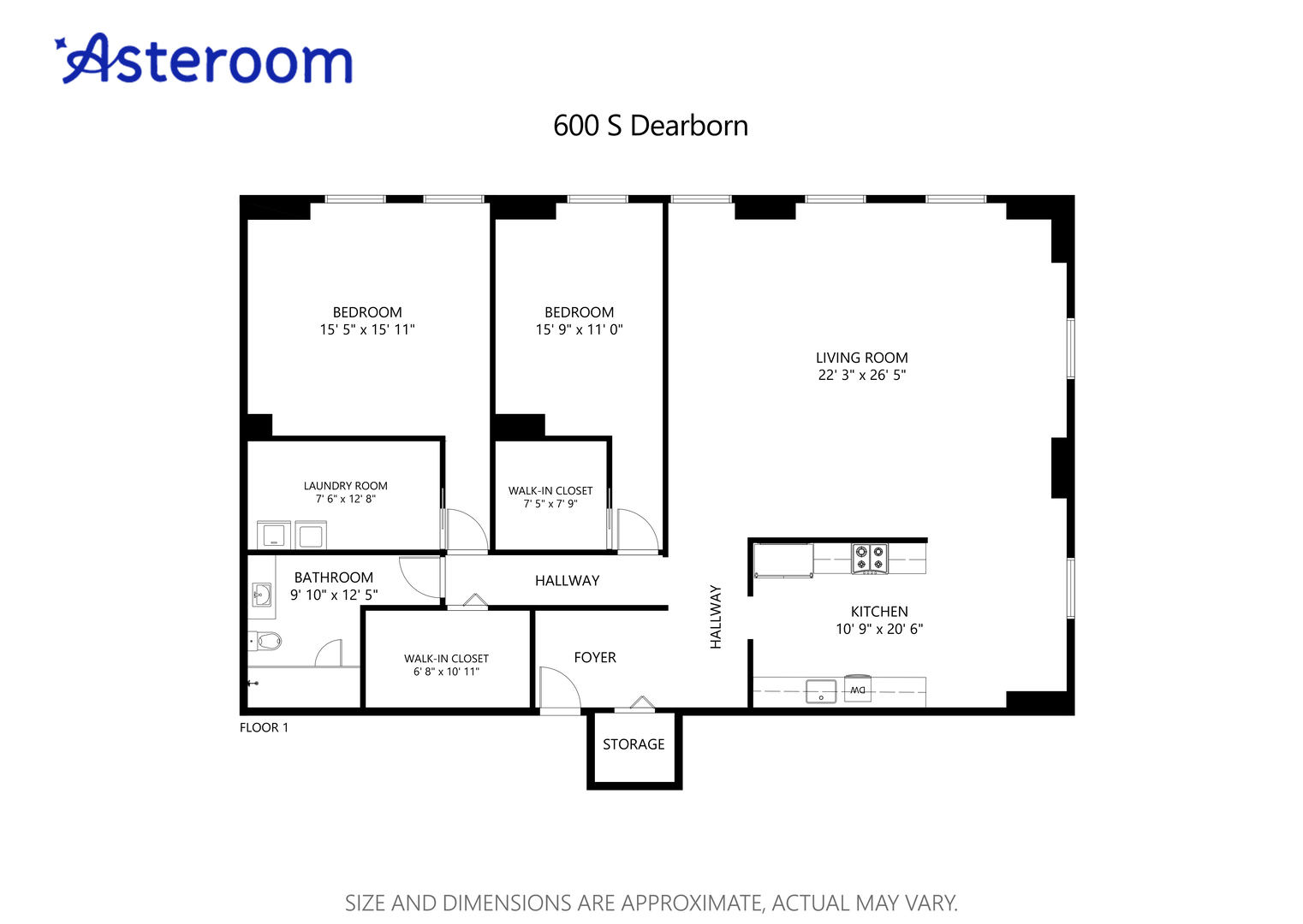 600 S Dearborn Street Unit: 1016