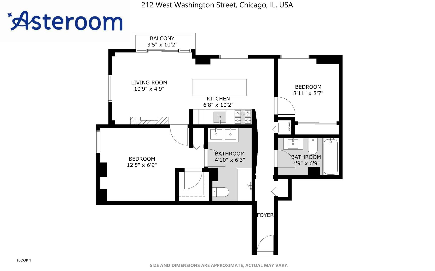 212 W WASHINGTON Street Unit: 704C