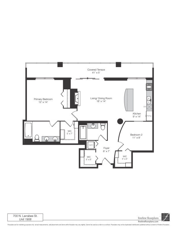 700 N Larrabee Street Unit: 1908