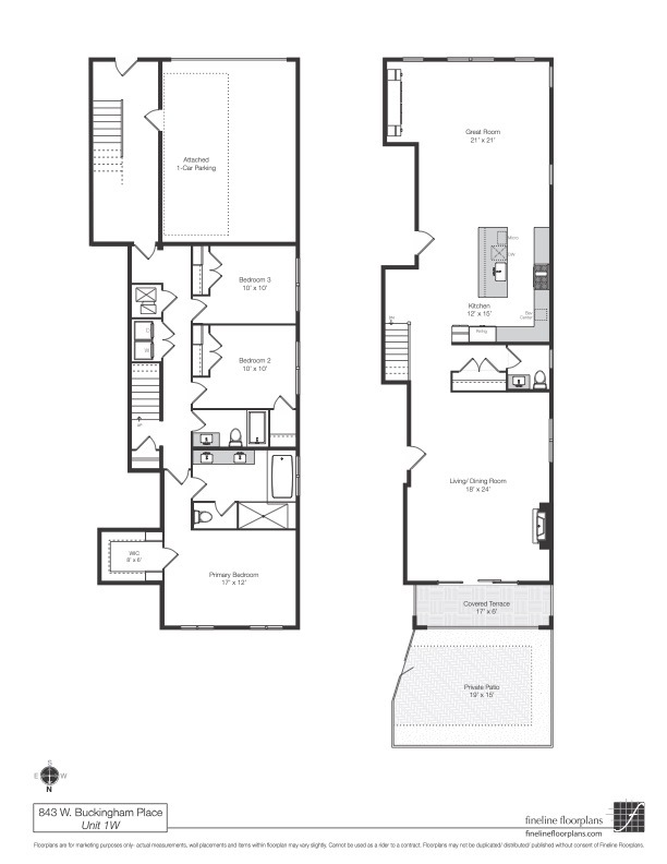 843 W Buckingham Place Unit: 1W