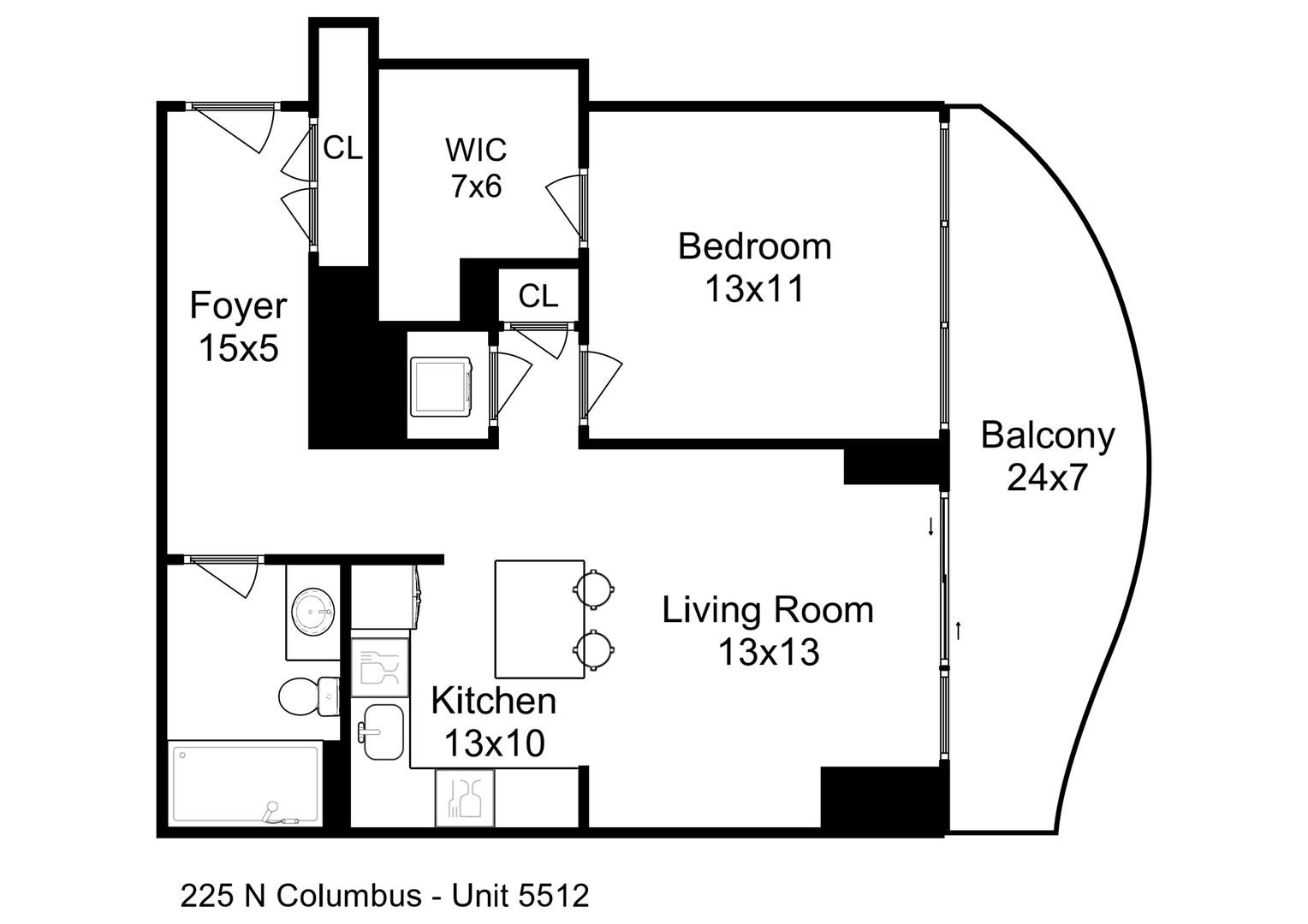 225 N Columbus Drive Unit: 5512